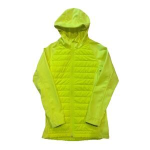 Under Armour Storm ColdGear Infrared Jacket Womens Small Neon Yellow Primaloft